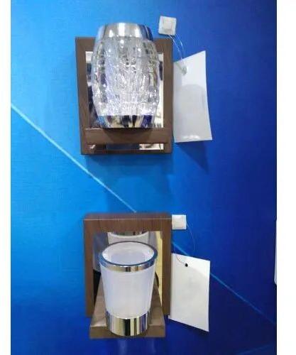 Glass Aluminium Wall Mounted LED Light, For Home, Lighting Color : Cool White