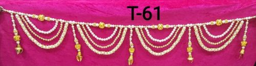 Fancy White Pearl Toran, Size : 3 Foot