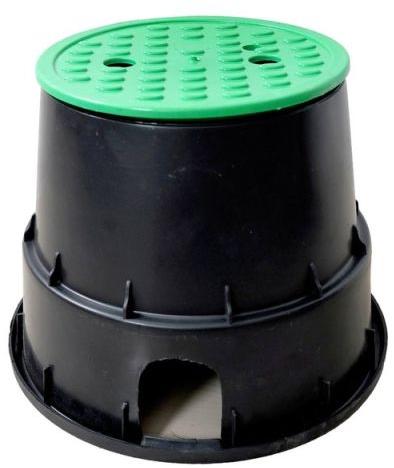 Black-green Round 9 Inch HDPE Earth Pit Chamber