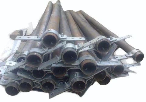 Round Ci Pipe Earthing, Length : 12m