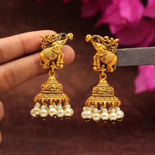 Short Antique Earrings, Technics : Machine Made