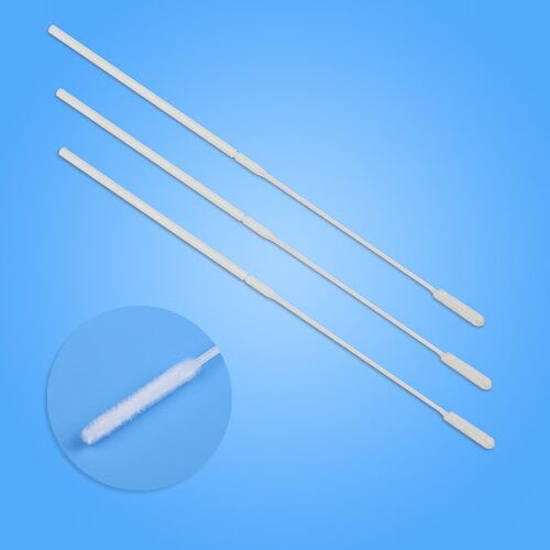 White Flocked Nylon Nasopharyngeal Swab, For Hose, Hospital, Laboratory