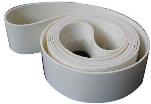 Plain White Synthetic Elevator Belt, Length : 24-48inch