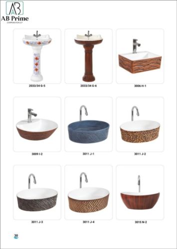 Round Ceramic Wall Mounted Wash Basin, For Home Hotel