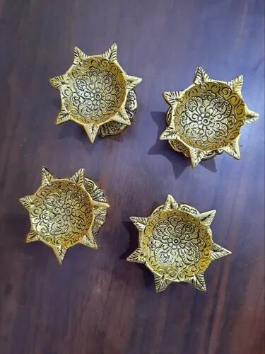 Abc Handicraft Aluminium Pooja Diya, Occasion : Diwali