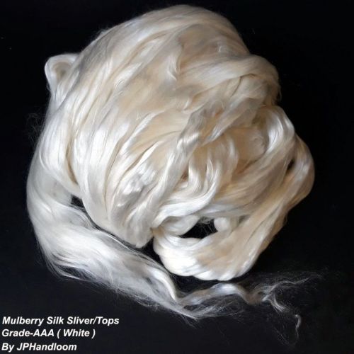 Plain White Mulberry Silk Sliver, Feature : Recycled
