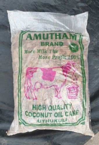 Brown Amutham Coconut Oil Cake, For Cattle Feed, Cattle, Poultry Feet, Packaging Size : 25 Kg