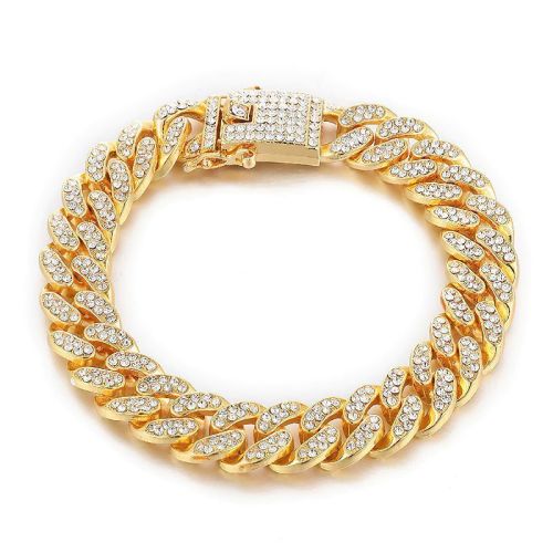 Gold Plated American Diamond Studded Bracelet, Gender : Unisex