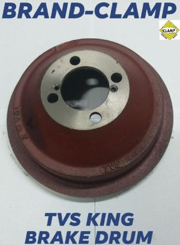 Coated Metal TVS King Brake Drum, For Vehicles Use, Feature : Corrosion Proof, Crack Proof, Durable