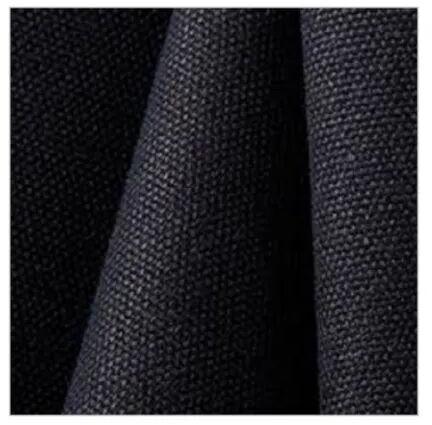 Cotton Duck Fabric, Color : Black