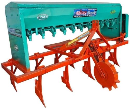 Paint Coated Mild Steel Seed Drill, For Agriculture, Size : 8 X 4 X 2.5 Feet