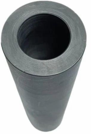 Cylindrical Industrial Graphite Crucible, Color : Black