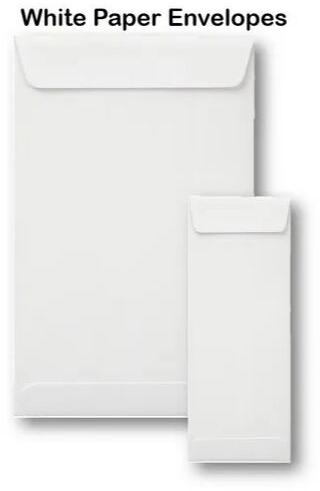 Plain White Paper Envelope