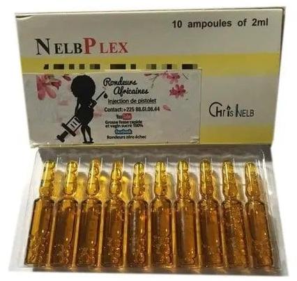 Nelb Plex Rondeurs Africaines Glutathione Injection, For Skin Whitening, Packaging Type : Box