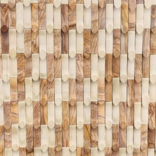 Rainbow Mint Bamboo Stone Wall Cladding, Size : 4x12 Inch