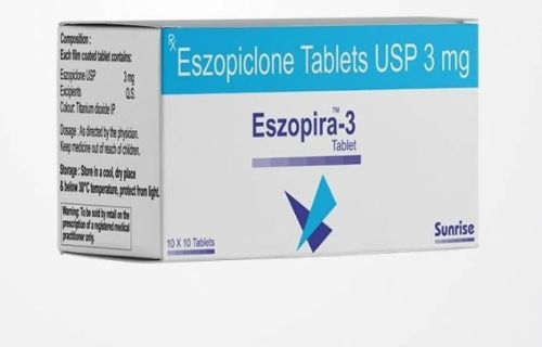 Eszopira 3mg Tablets, For Home, Hospital, Clinic, Grade Standard : Pharma