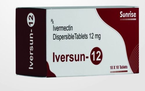 Iversun 12mg Tablets, For Home, Hospital, Clinic, Grade Standard : Pharma