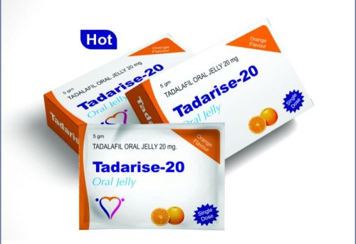 Tadarise 20mg Oral Jelly, Packaging Size : 5 Gm X 10 Sachet