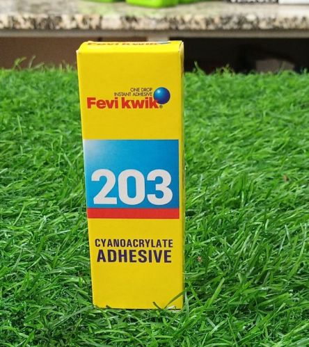 Transparent Fevikwik 203 Cyanoacrylate Adhesive, For Industrial Use, Shelf Life : 6 Month