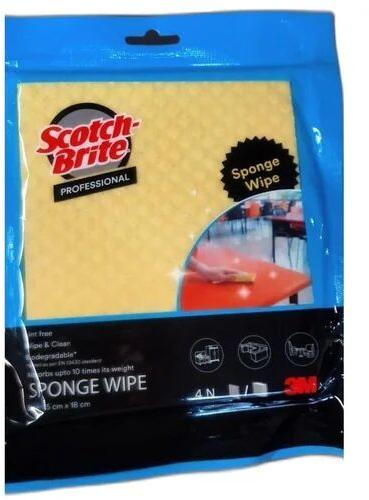 Rectangular Sponge Wipe, Packaging Type : Packet