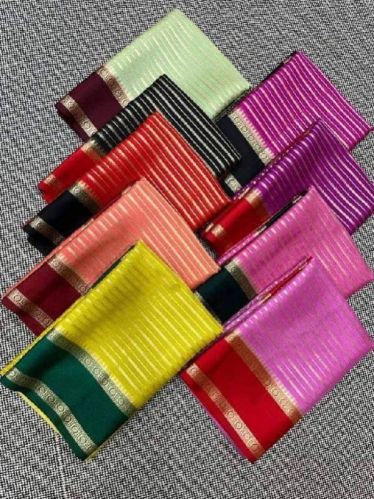 Banarasi Warm Silk Soft Saree, For Dry Cleaning, Packaging Size : One Piece