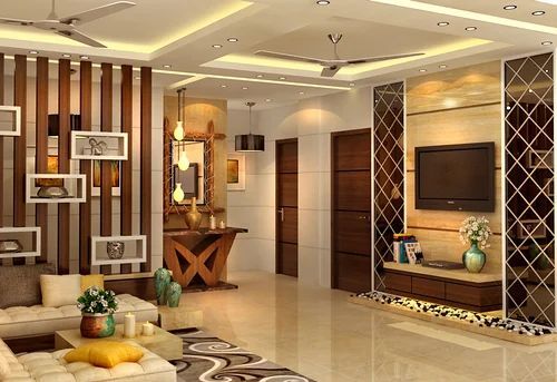 Modern Living Room Interior Designing Service