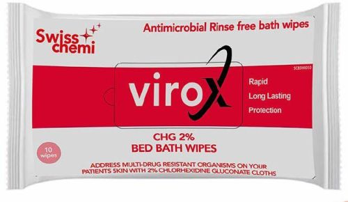 Virox Chlorhexidine Bed Bath Wipes