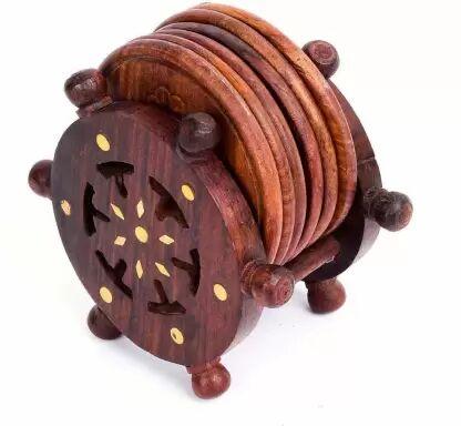 Wooden Coaster, For Decoration Use, Hotel Use, Restaurant Use, Tableware, Feature : Dustproof, Light Weight
