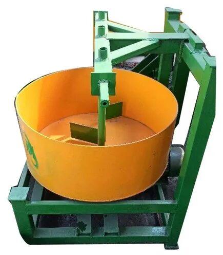 Semi-Automatic Cement Pan Mixer, For Construction, Capacity : 500 L