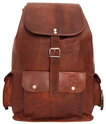 Plain Leather Fancy Backpack Bags, Technics : Handmade