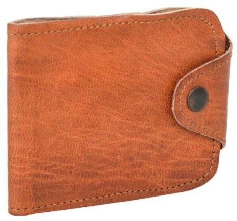 Mens Double Button Leather Wallets, Technics : Handmade