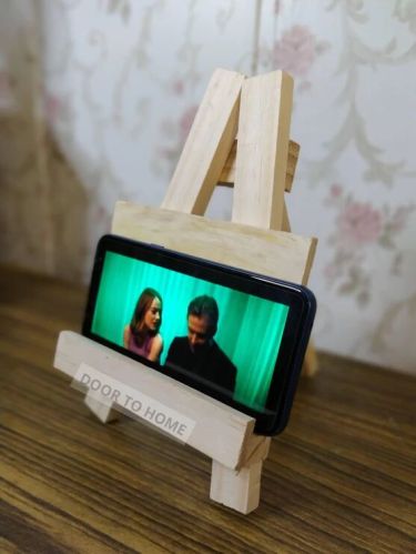 Pinewood Classy Mobile Stand, Color : Natural