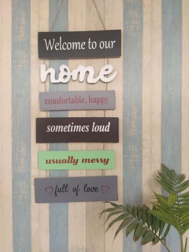 Wooden Family Sign Board, Size : 30 X 30 Cm