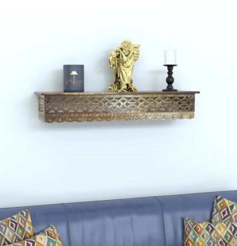 Wooden Fancy Hand Carved Wall Shelf