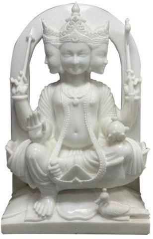 Marble Shyam Kartik God Statue, For Worship, Temple, Home, Pattern : Carved