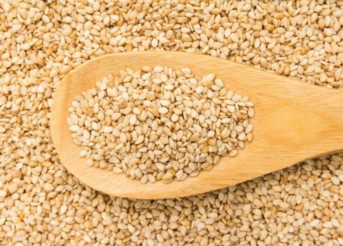 Organic Hulled Sesame Seeds, For Making Oil, Style : Dried