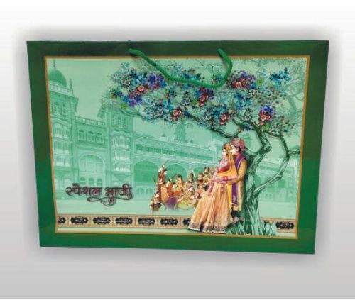 Paper Wedding Bhaji Carry Bag, Color : Multicolor