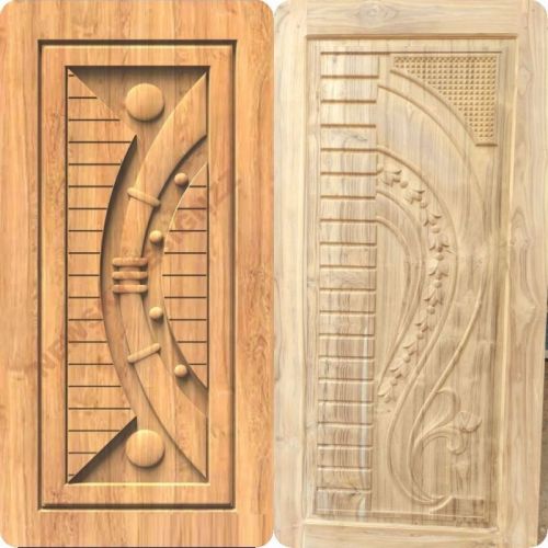 Polished Teak Doors, For Home, Kitchen, Office, Cabin, Pattern : Printed