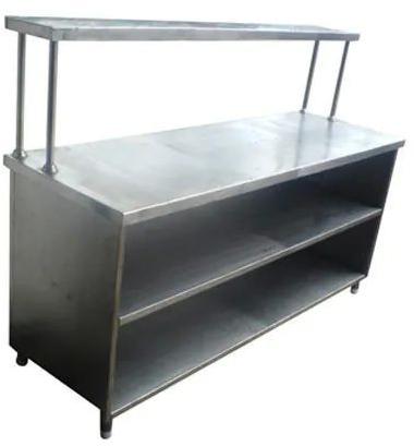 Polish Stainles Steel Pick Up Counter, For Commercial, Color : Silver