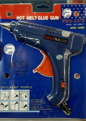 Hot Melt Glue Gun, Color : Blue