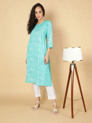 Cotton Ethnic Motifs Printed Women Kurta