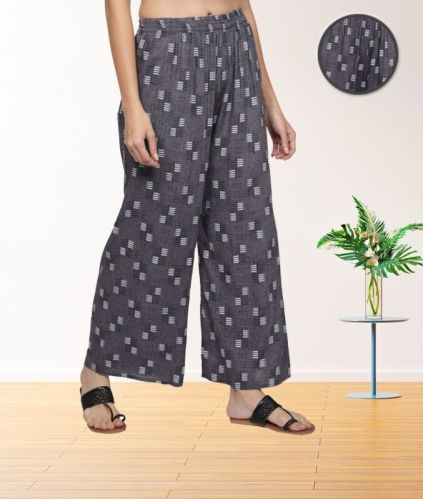Women Rayon Printed Palazzo, Occasion : Casual