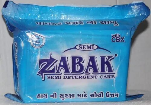 Zabak Semi White Detergent Soap, Packaging Size : 50Piece In The Box
