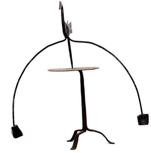 Wrought Iron Balancing Peacock Figurine