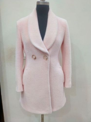 Plain Polyester Ladies Coat, Feature : Breath Taking Look, Comfortable, Impeccable Finish, Skin Friendly