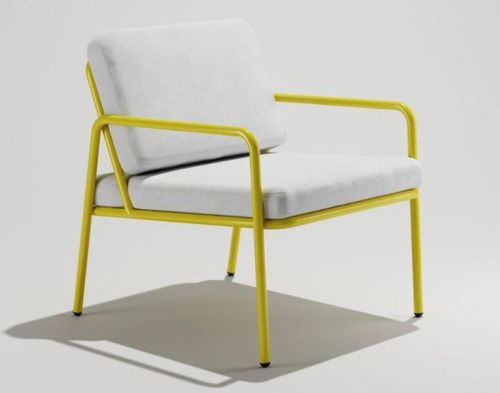 Seating Iron Chair With Wooden Top, Feature : Light Weight, Excellent Finishing