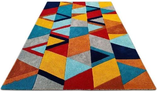 Rectangular Embossed Carved Carpet, For Home, Pattern : Printed