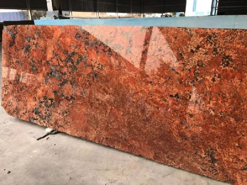 Polished Alaska Red Granite Slab, For Vases, Staircases, Kitchen Countertops, Flooring, Pattern : Plain