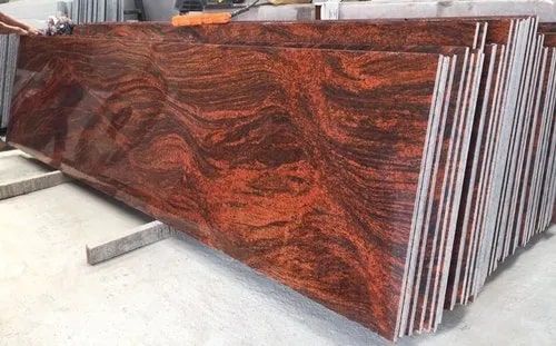 Alishan Polished Multi Red Granite Slab, For Flooring