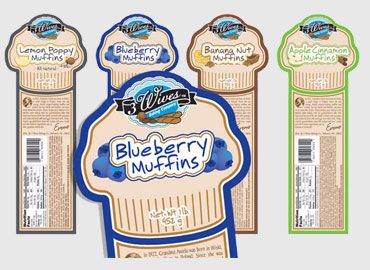 Paper Printed Muffins Labels, Packaging Size : 100 Meter